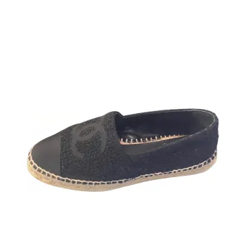 CHANEL Espadrilles Women's Black