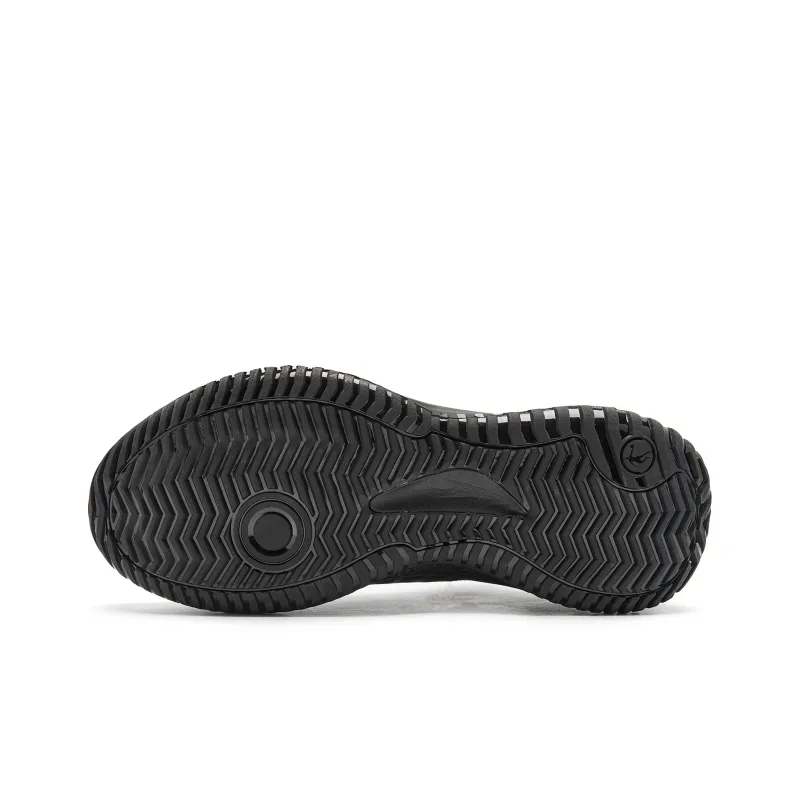 QIAODAN Blast 2.0 Black Panther Cushioning Anti Slip And Wear Resistant Low Top Basketball Shoes Men's Black-4