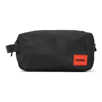 HUGO BOSS Recycled Polyester Toiletry Bag Men's Black