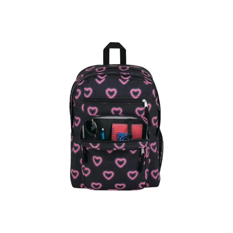 JanSport Polyester Backpack Tubas Unisex Black & Rose Red-5