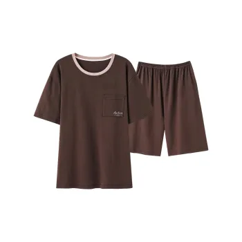 Mulong Family Pajama Set Men's Dark Brown