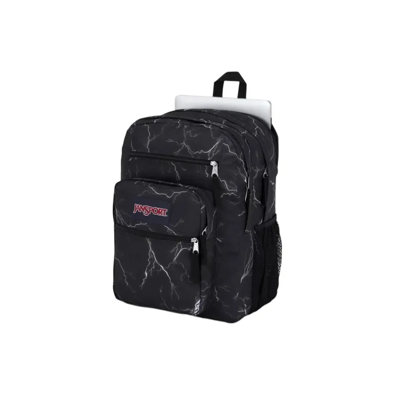 JanSport Recycled Polyester Backpack Large Size Unisex Black & White-3