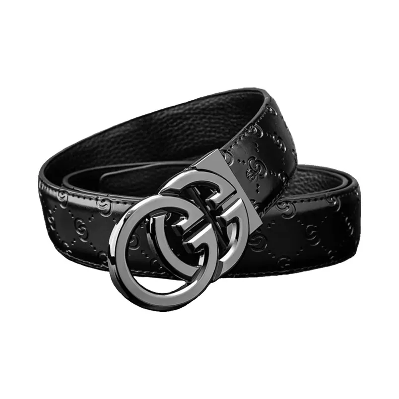 AUGTARLION Fashion Casual Automatic Buckle Belt Waist Wallet Money Clip Leather Belts Men's Width  3.5cm-2