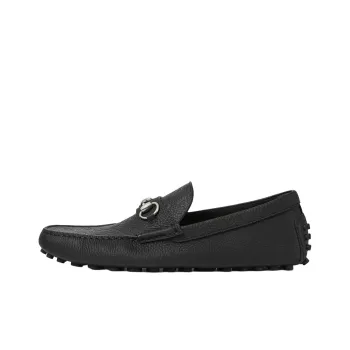 GUCCI Driver Gommino Loafers Men Black