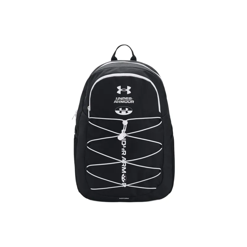 Under Armour Polyester Backpack Regular Unisex Black & White-0