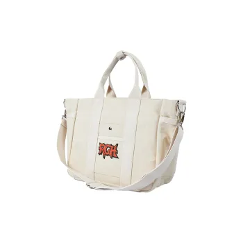 Rough Enough Canvas Bag, Tote Bag, Shopping Bag, Shoulder Bag, Handbag Unisex Ecru