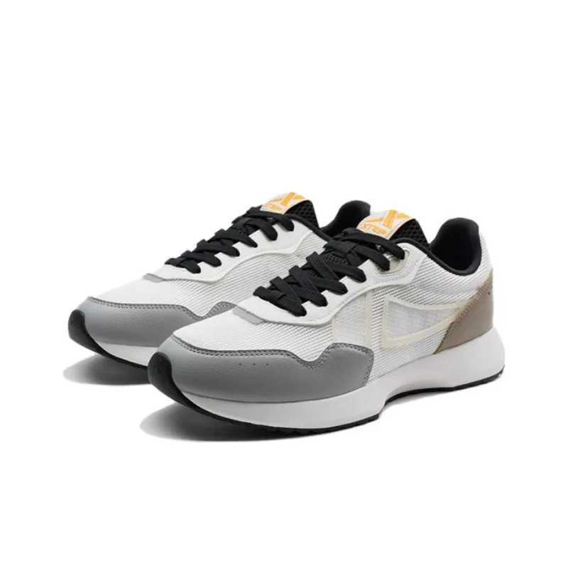 XTEP Trace Shadow 5.0 Wear resistant And Lightweight Low Top Casual Shoes Men's White Brown Gray-2