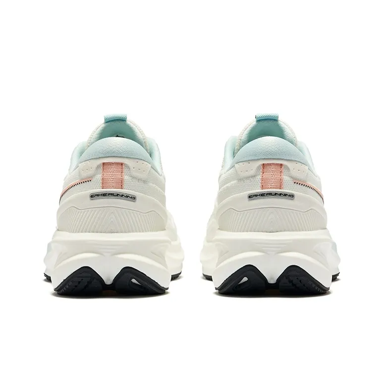 Erke Cushioning Wear Resistant Low Top Running Shoes Women's Microcrystal White Tranquil Blue-4