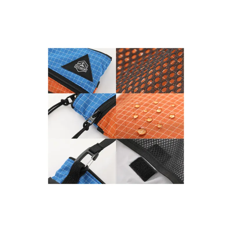 OCE GEAR Water-Repellent Nylon Fabric Color-Matching Shoulder Bag Hiking Bag Cycling Bag Medium Size Unisex-23