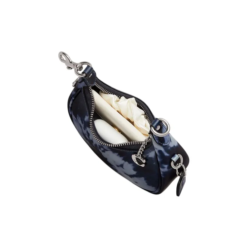 COACH Smooth Leather Shoulder Bag, Crossbody Bag, Handbag Trumpets Women's Midnight Marine Blue-4