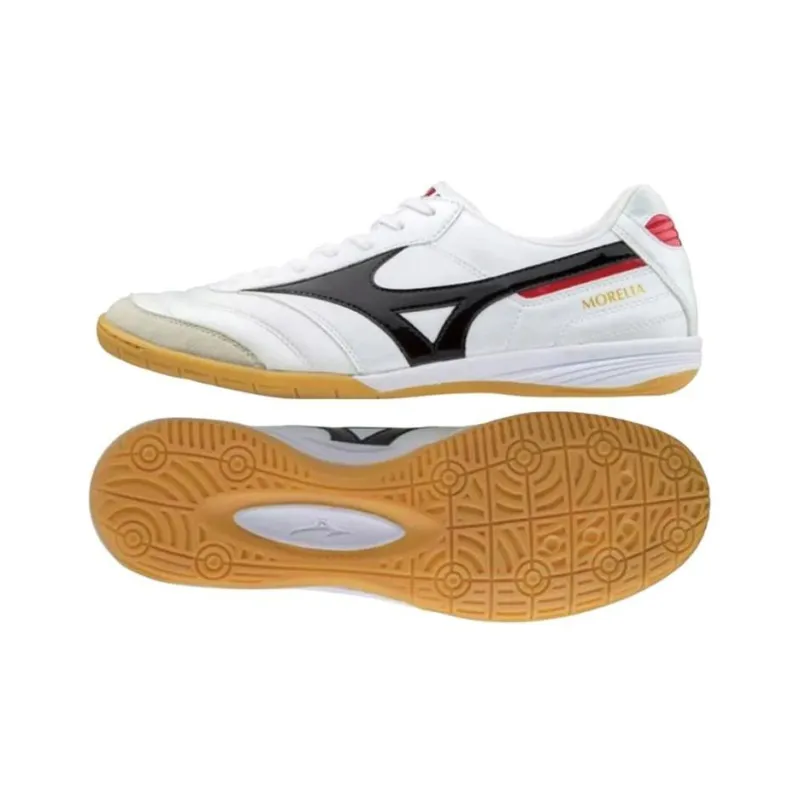 Mizuno Morelia AG Rubber Short Studs Anti-Slip Wear-Resistant Soccer Shoes Men's White-4