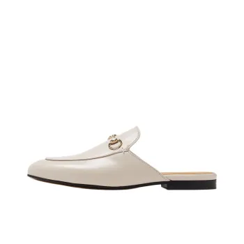GUCCI Princetown Wrap toe Slippers Women's Ecru