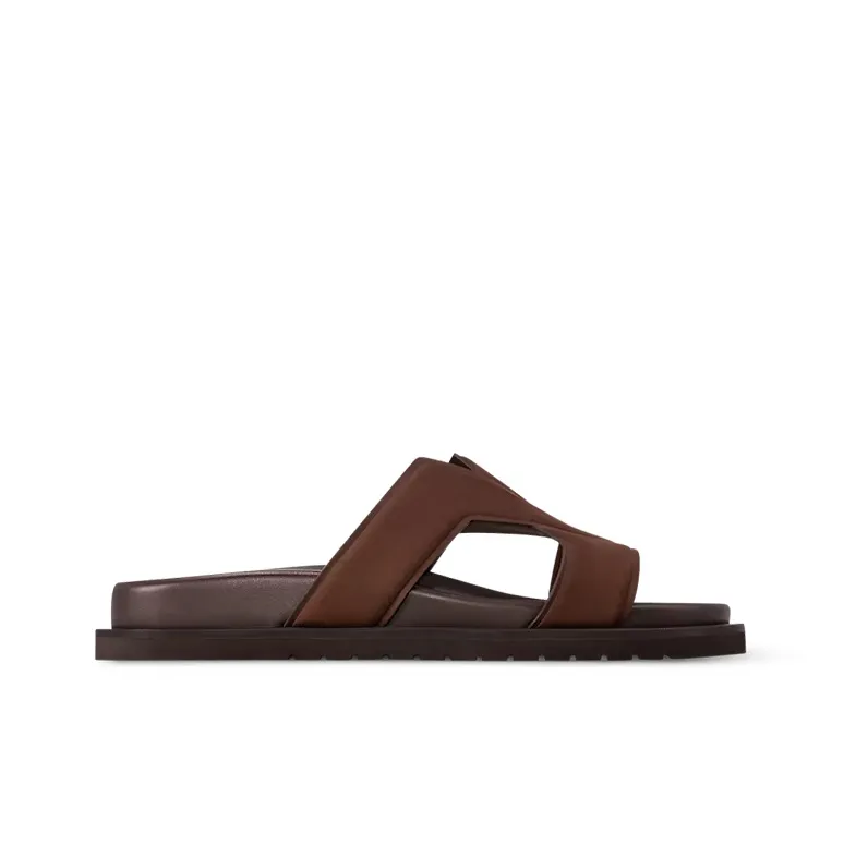 LOUIS VUITTON Oasis Slide Slippers Men's Brown-1