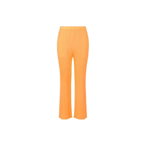 PLEATS PLEASE ISSEY MIYAKE Casual Pants Women's Neon Orange