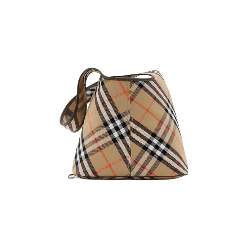 Burberry 100% Cotton Handbag Shoulder Bag Small Size Women's Sand-2