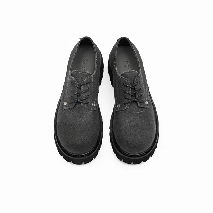 RZAAZ Men's Casual Shoes Men Low Top Gray/Black/White-3