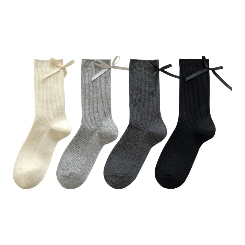 XXLLG Mid Calf Socks Women's 4 Pack-7