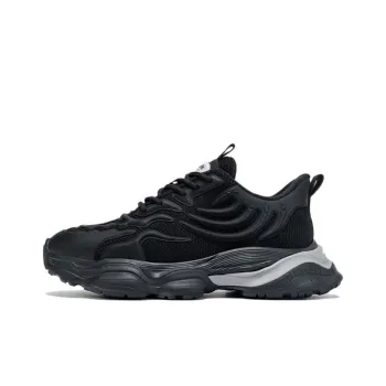 FAIRWHALE Low Top Chunky Sneakers Men's Raw White/Pure Black
