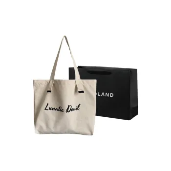 PINK·LAND Canvas Tote Bag Shopping Bag Canvas Bag Handbag Shoulder Bag Regular Women's Multicolor