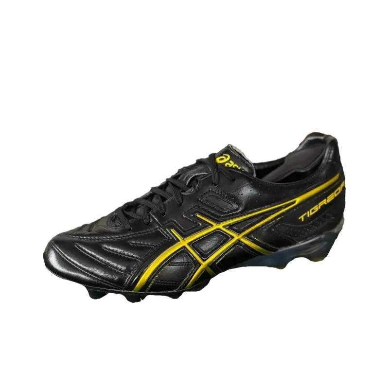 Asics Lethal Tigreor 3 Anti-Slip And Wear-Resistant Coverage Soccer Shoes Men's Black-0