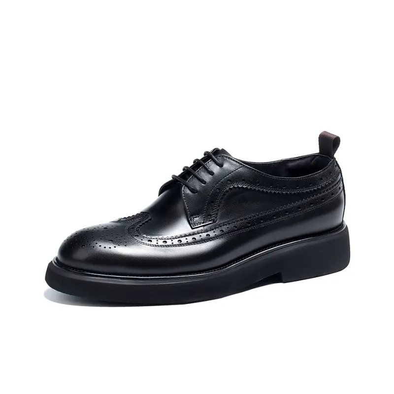 ASTON M.JAZZ Dress Shoes Men Low Top Black/Brown/Yellow-7