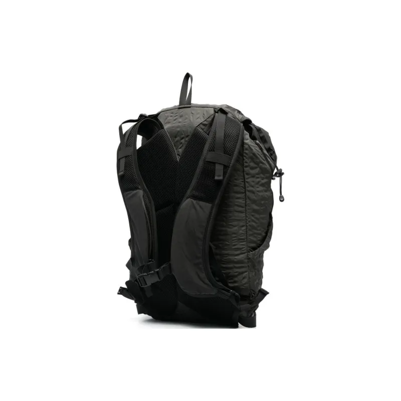 DIESEL Polyamide Nylon Polyester Backpack Men's Gray Dark Green-2