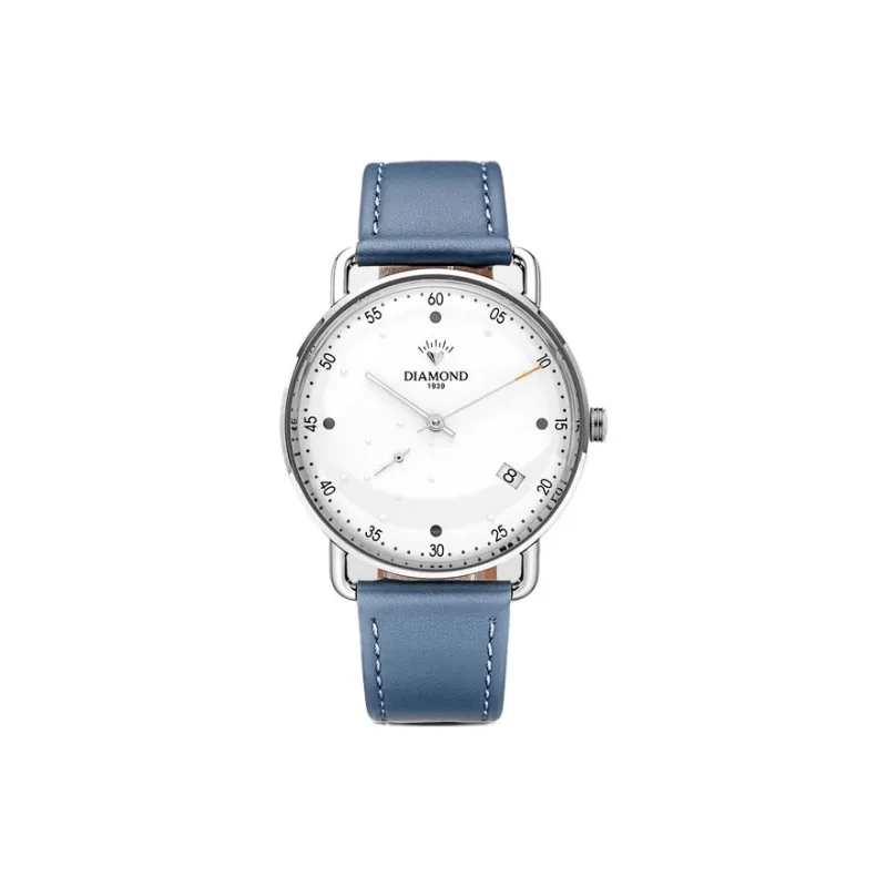 Diamond Automatic/Manual Mechanical Movement Watch Unisex White Dial-1