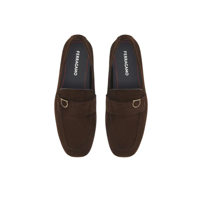 FERRAGAMO GANCINI Loafers Men's Brown-3