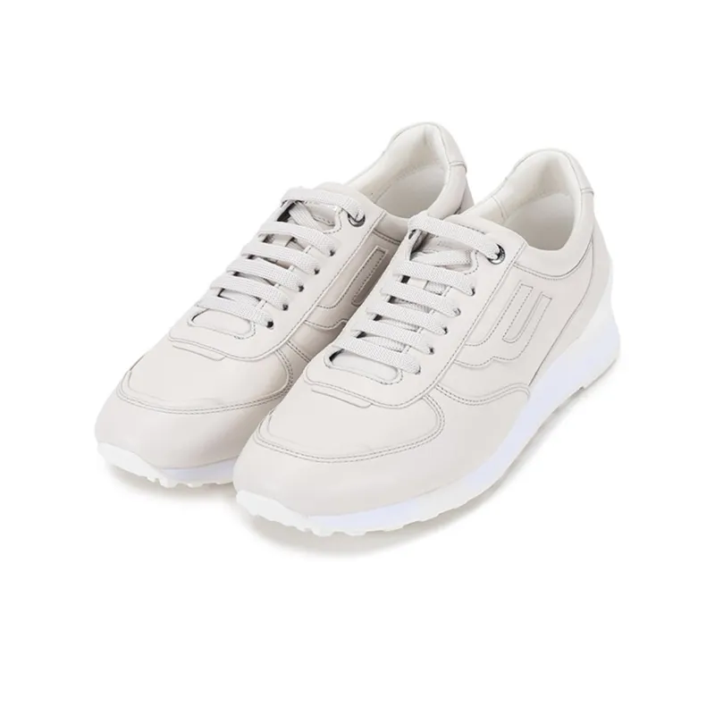 BALLY Low Top Running Shoes Men's Gray White-2