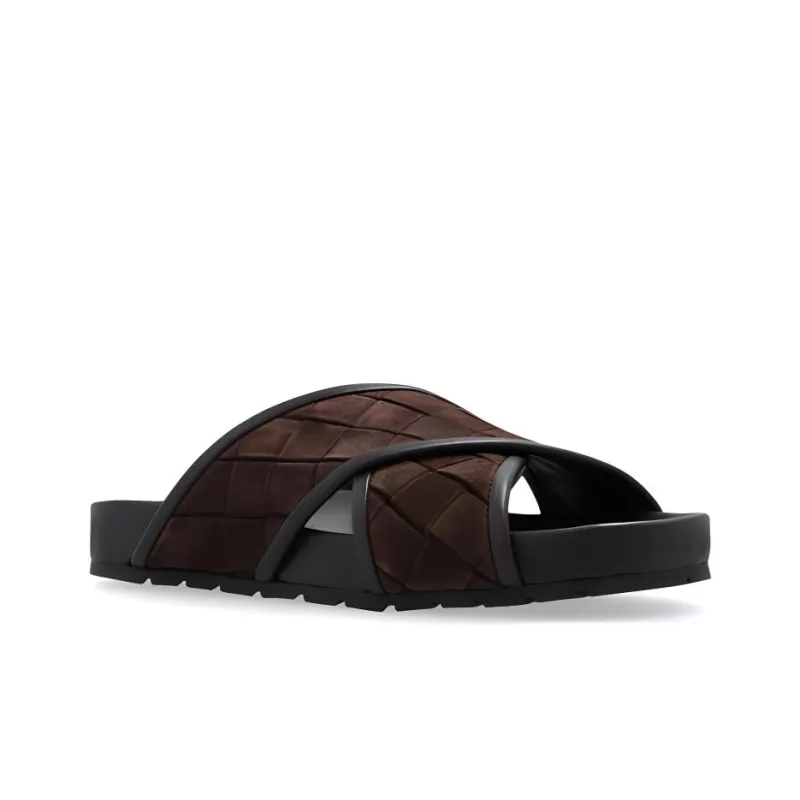 Bottega Veneta Crossover Strap Slip On Sandals-2