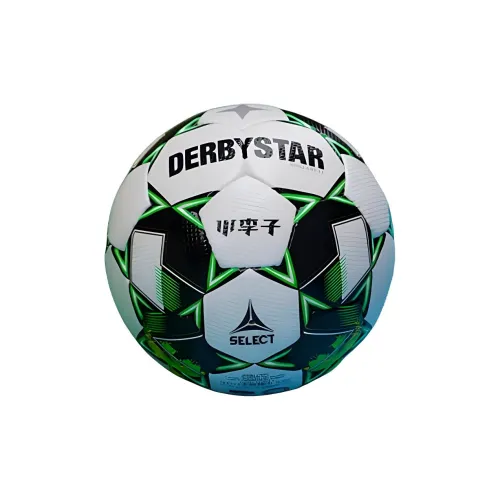 SELECT Size 5 Soccer PU Hand Stitched Soccer Ball Men's White Green