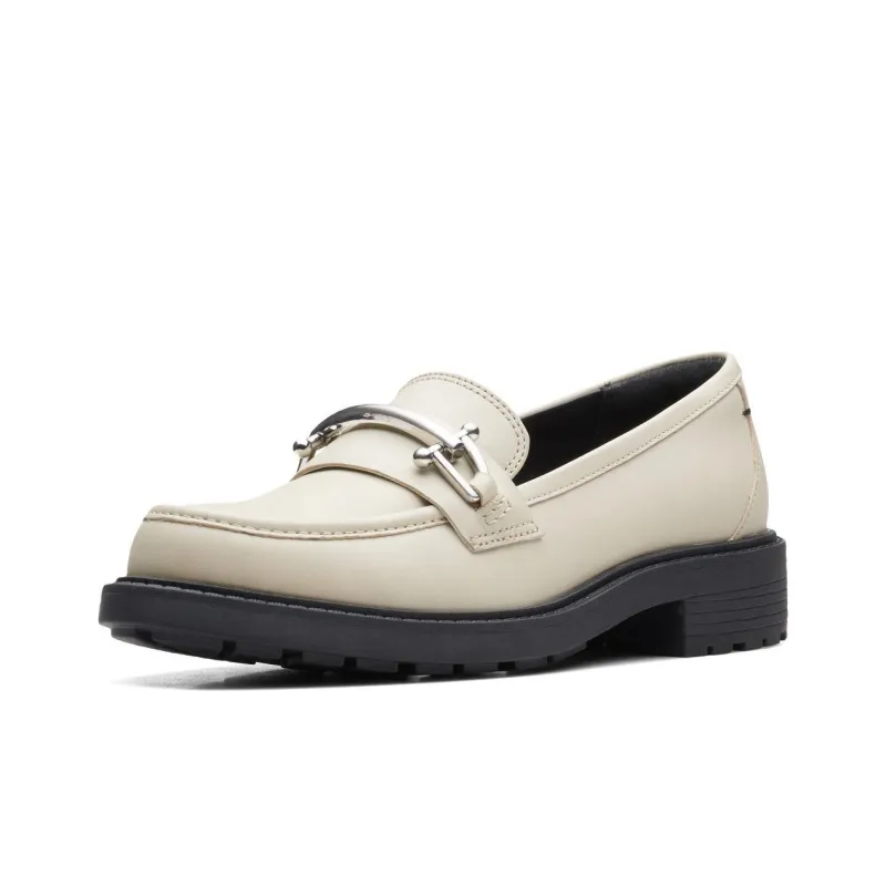 Clarks Loafers 3cm Women's White-2