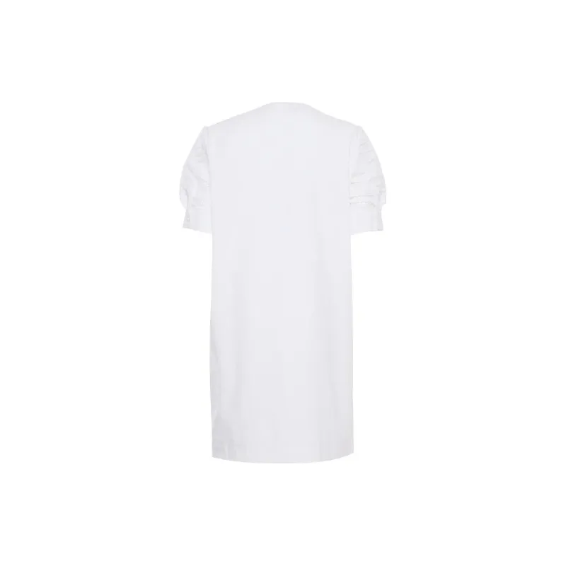 MaxMara Studio Short Sleeved Dress Women's White-1