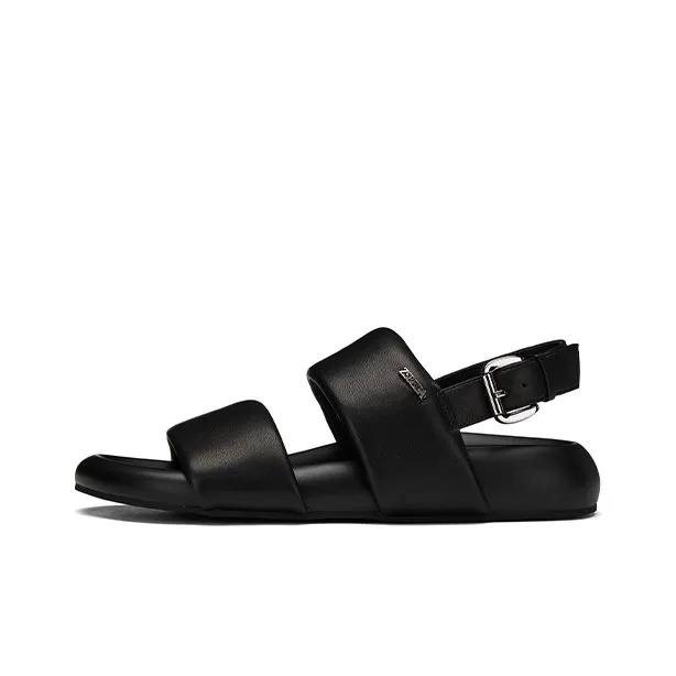 ZSBELLA Strap Sandals 3.5cm Women's Gray Black-5