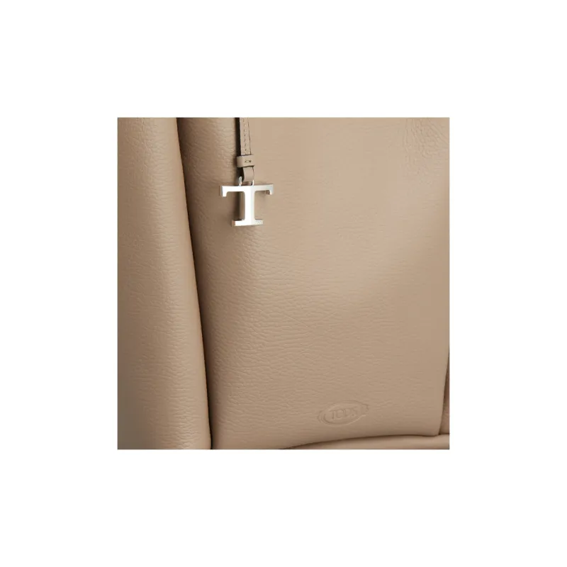 TOD'S Logo Stamped Medium Bucket Bag-3