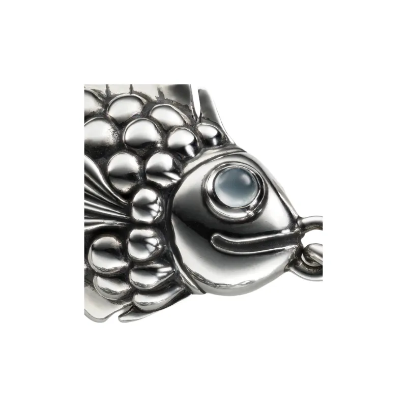 OLE LYNGGAARD COPENHAGEN 925 Sterling Silver Aquamarine Keychains Unisex Silver-2