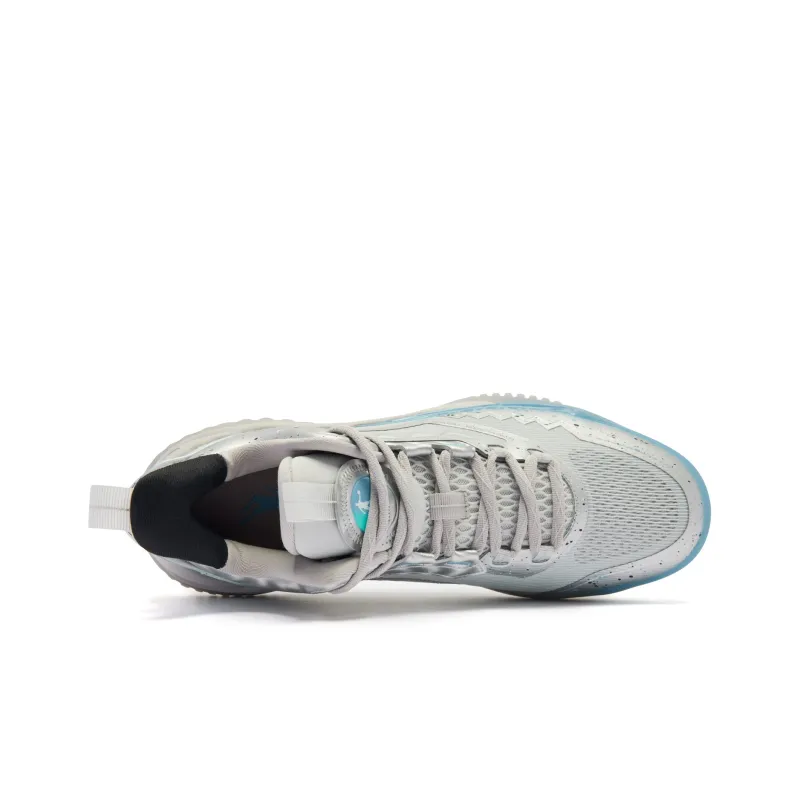 QIAODAN Blast 2.0 Galaxy Cushioning Anti Slip And Wear Resistant Low Top Basketball Shoes Men's Silver-3