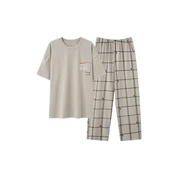 Mulong Family Pajama Set Men's Khaki