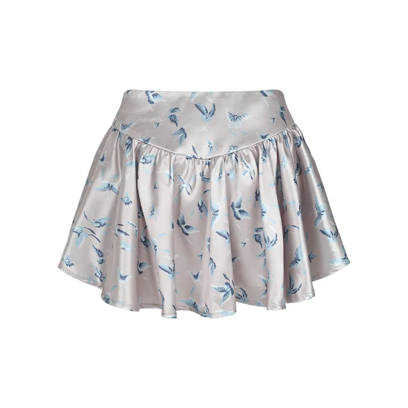 Barb Chill Casual Short Skirts Women's Ecru-1