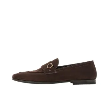 FERRAGAMO GANCINI Loafers Men's Brown