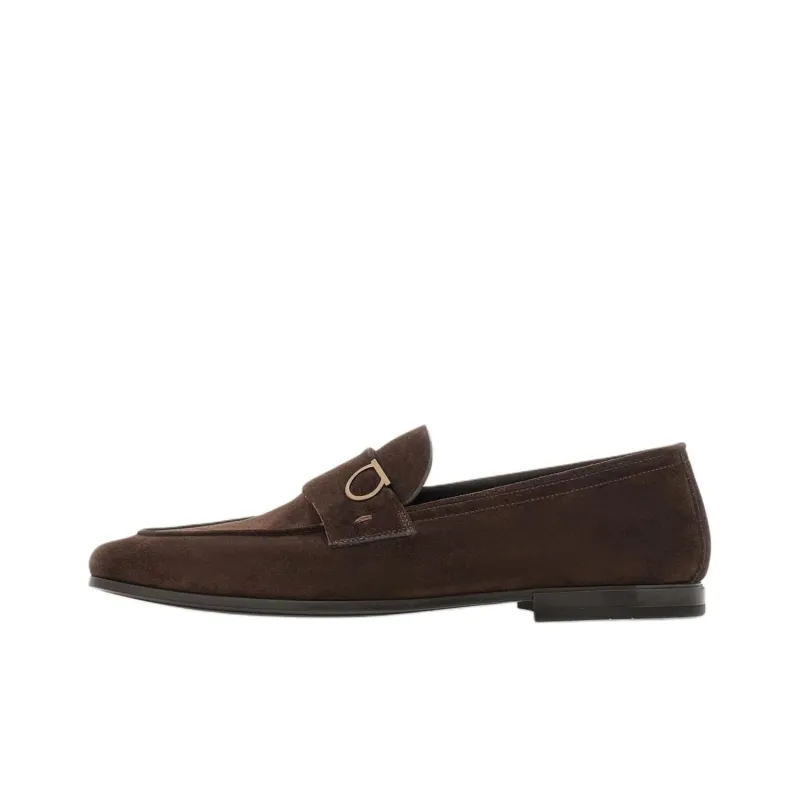 FERRAGAMO GANCINI Loafers Men's Brown-0