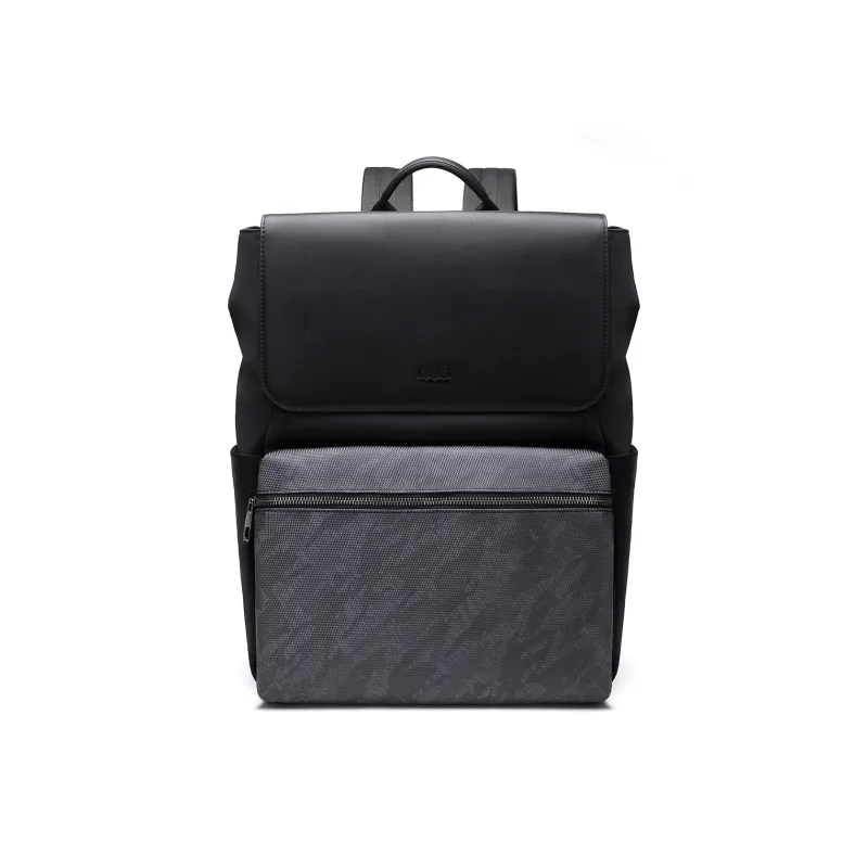 ELLE HOMME Fabric Backpack Large Size Men's Black-0