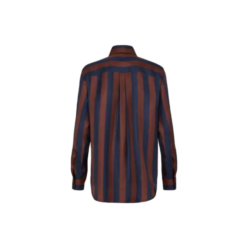 FENDI Pequin stripe Silk Shirt-1