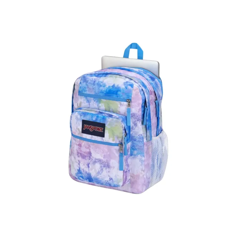 JanSport Polyester Backpack Large Size Unisex Blue Purple-1