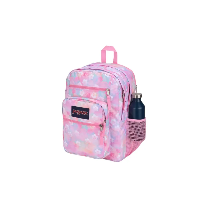 JanSport Recycled Polyester Backpack Large Size Women's Neon Baby's Breath Pink-2