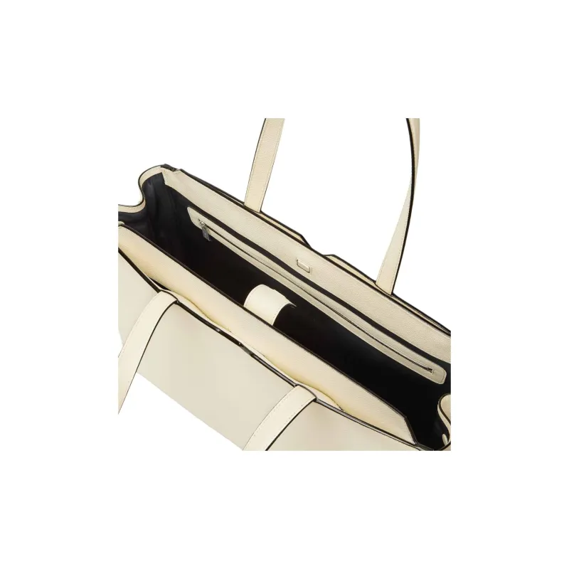 Valextra Millepunte Calfskin Tote Bag, Shopping Bag, Handbag Men's White-2