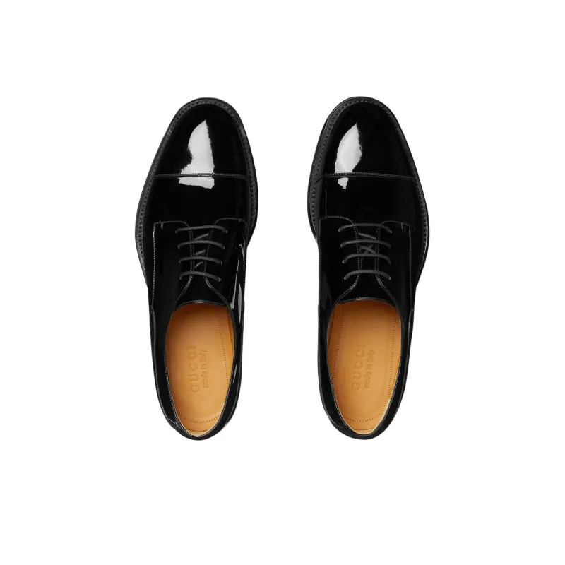 GUCCI Dress Shoes Men Low Top Black-3