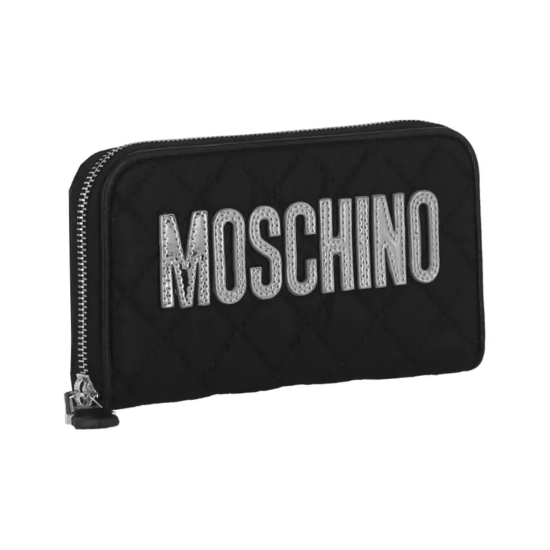 MOSCHINO Nylon Wallet Women's Black-1