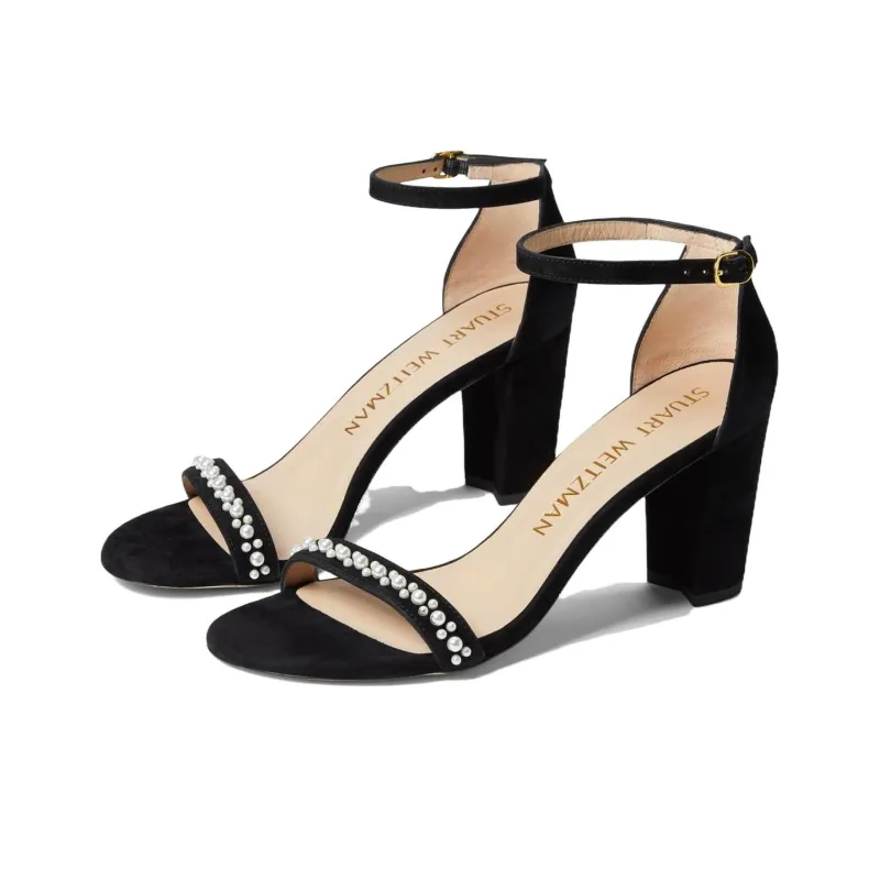 Stuart Weitzman/SW One Strap Sandals 8cm Women's Black-2