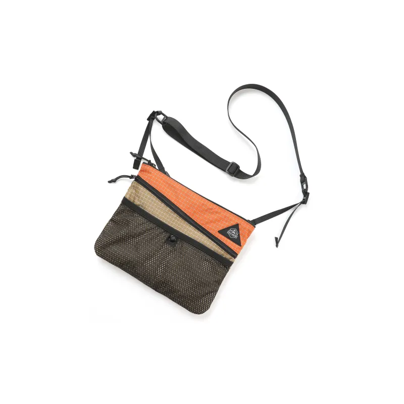 OCE GEAR Water-Repellent Nylon Fabric Color-Matching Shoulder Bag Hiking Bag Cycling Bag Medium Size Unisex-24